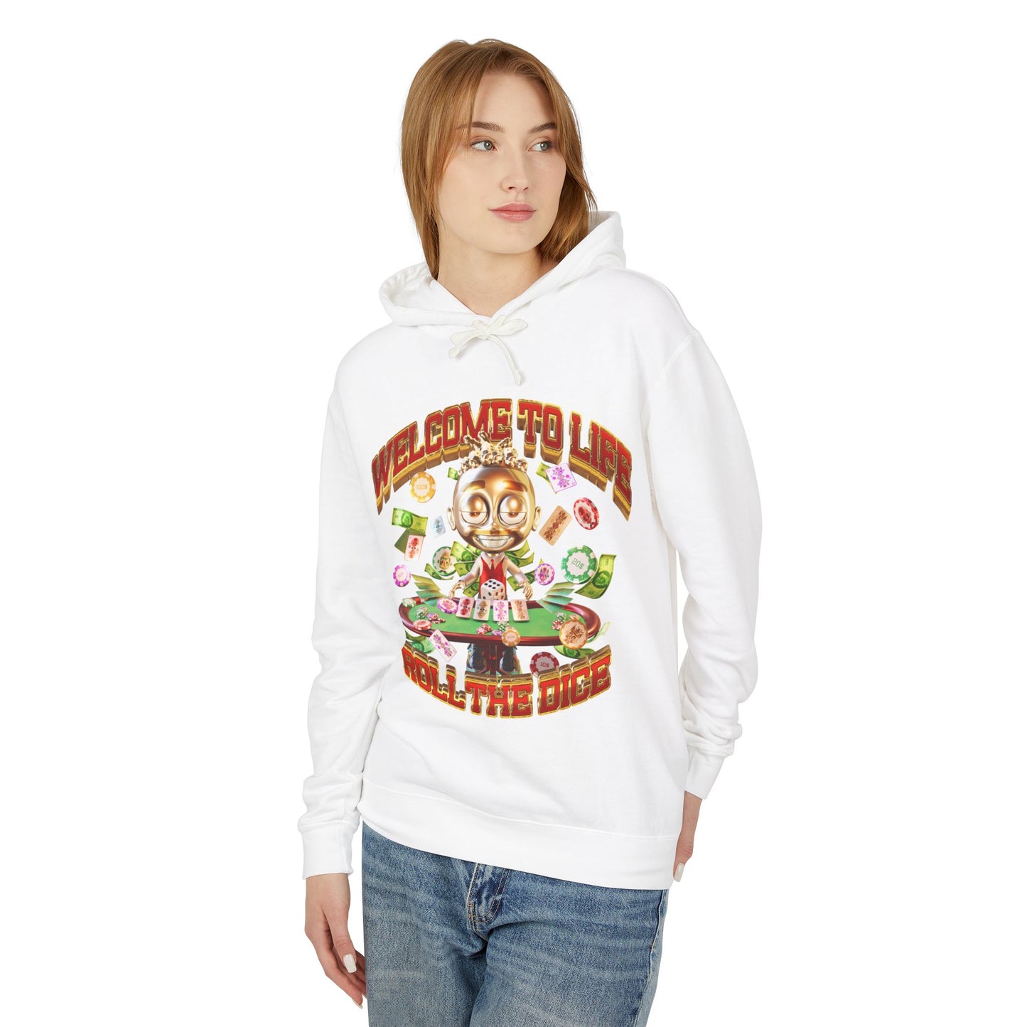 Unisex Lightweight Hooded Sweatshirt