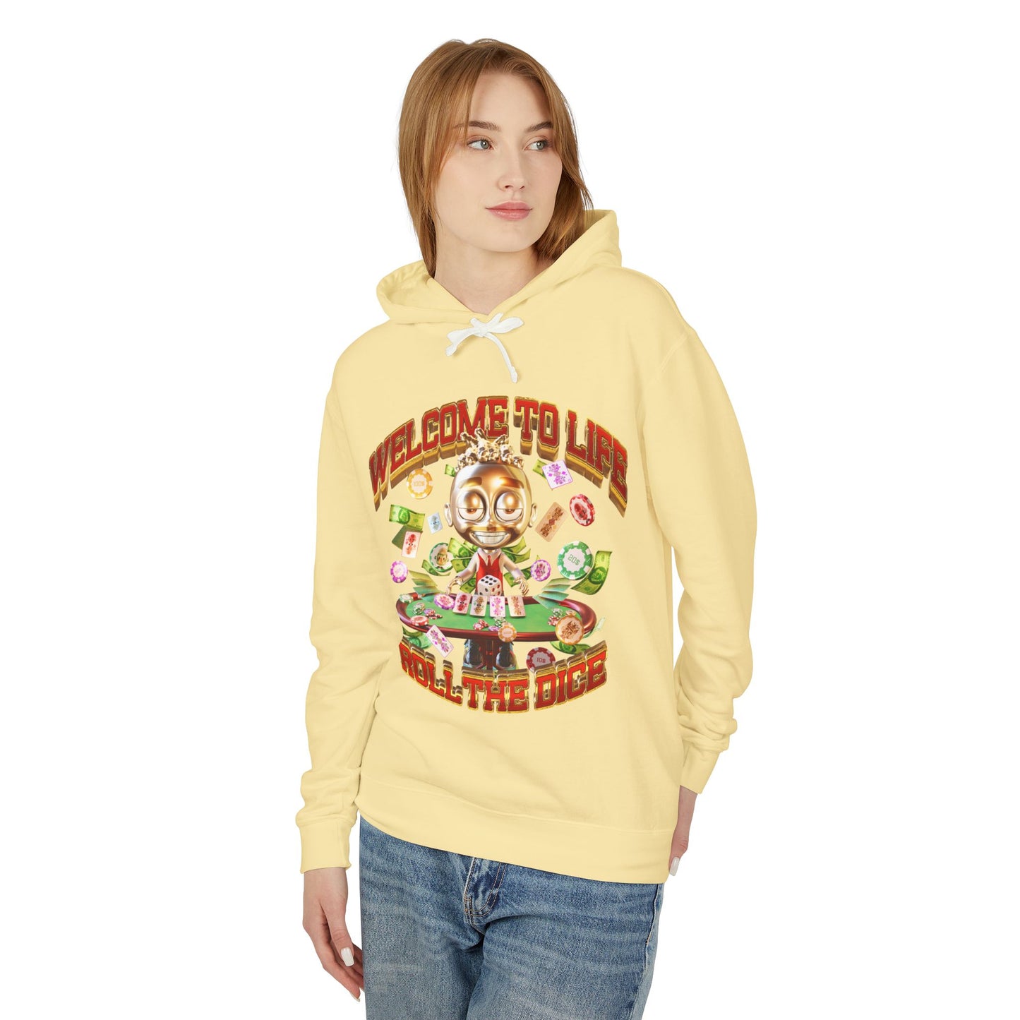 Unisex Lightweight Hooded Sweatshirt